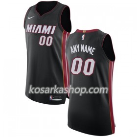 Dres Miami Heat Prilagođeni Nike 2017-18 Crna Swingman